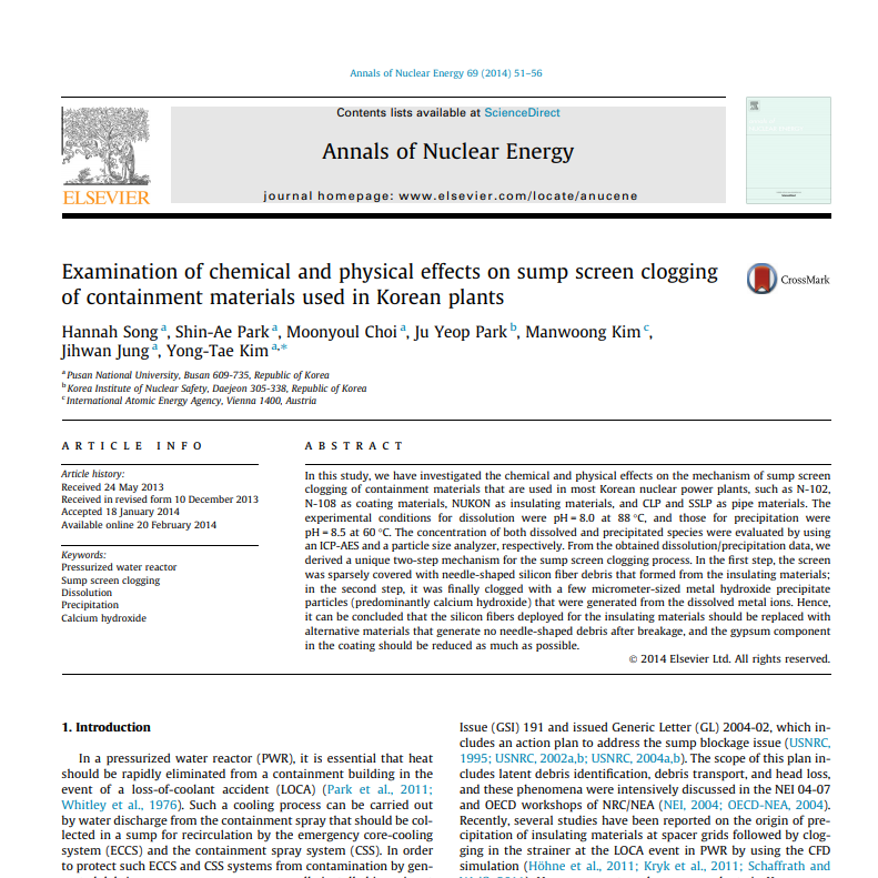 [55] Ann. Nucl. Energy, 2014, 69, 51-56