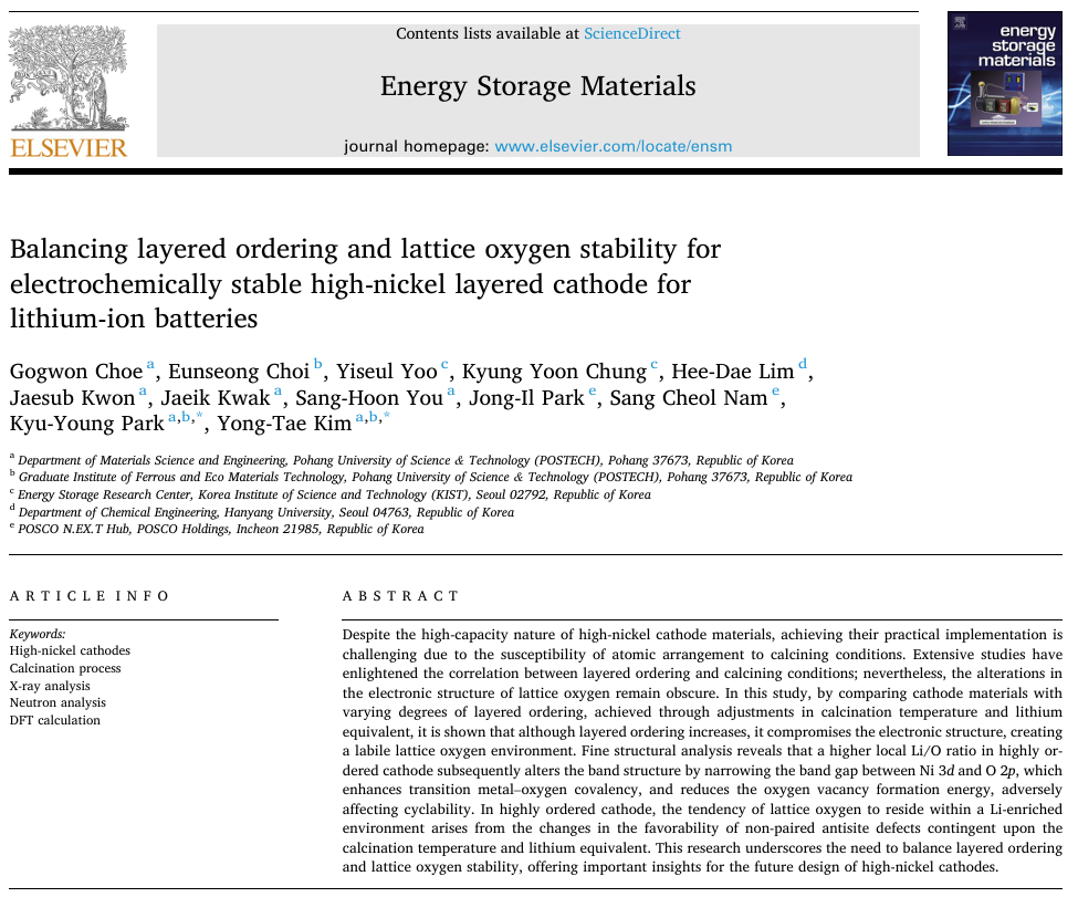 [153] Energy Storage Materials, 74, 2025, 103884